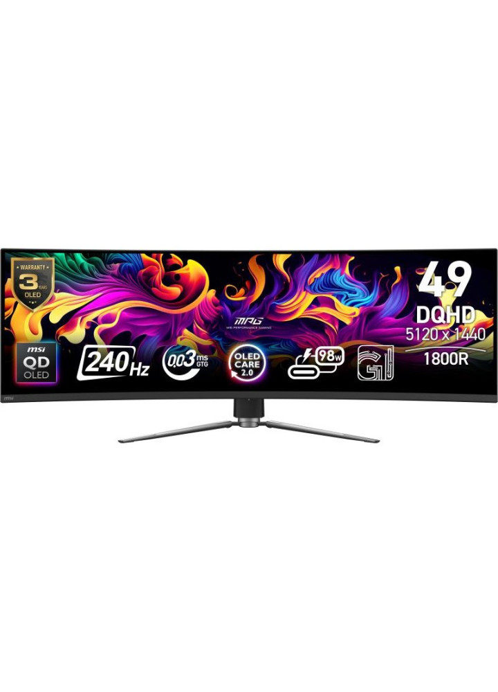 Écran MSI MPG 491CQPX QD-OLED (9S6-3FA84T-016)