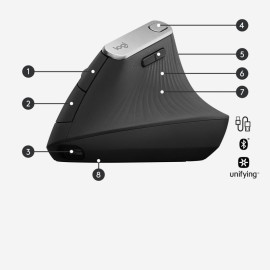 Souris Logitech Souris ergonomique avancée MX Vertical (910-005448)