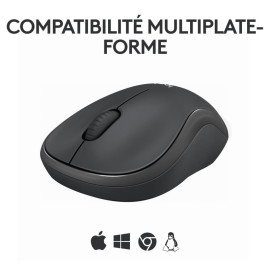 Souris Logitech M240 souris Voyage Ambidextre Bluetooth (910-007119)