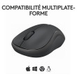 Souris Logitech M240 souris Voyage Ambidextre Bluetooth (910-007119)